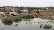 ارتفاع منسوب الفيضان في جزيرة توتي السودانية (العربي الجديد)