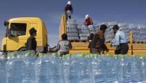 مياه معدنية معبأة في قوارير في تونس (جويل ساجيه/ فرانس برس)