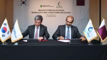 خلال توقيع الاتفاقية (قطر للطاقة)