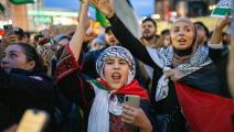 تظاهرة داعمة للفلسطينيين في ألمانيا (هشام الشريف/ Getty)