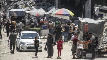 سوق في مدينة غزة المدمرة، 20 يونيو 2024 (محمود عيسى/ الأناضول)