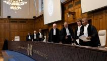 قضاة محكمة العدل الدولية، 24 مايو2024 (نيك غامون/فرانس برس)