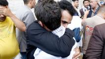 أحد الأسرى الذين اطلقهم الحوثيون في مايو الماضي، صنعاء 26 مايو 2024 (محمود حمود/Getty)