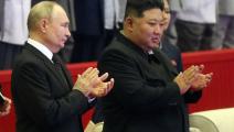 بوتين و كيم جونغ يونغ بعد المحادثات الروسية الكورية الشمالية 19 يونيو 2024 (Getty)