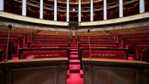 مقاعد فارغة في مقر الجمعية الوطنية في فرنسا / 8 يوليو 2024 (Getty)