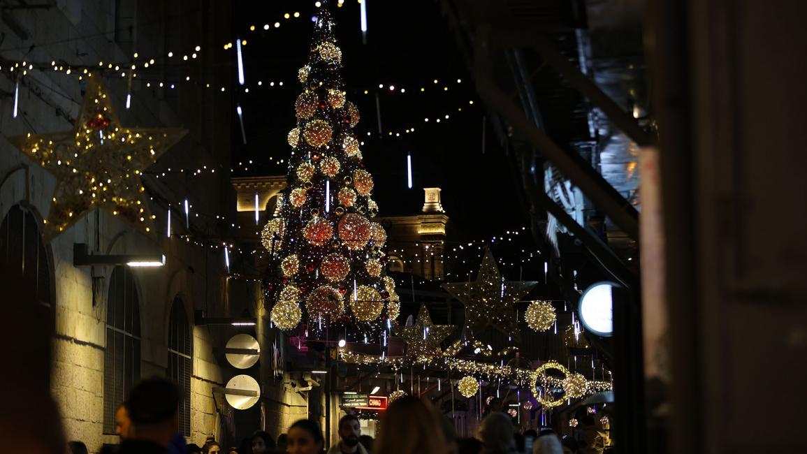 زينة عيد الميلاد في القدس
