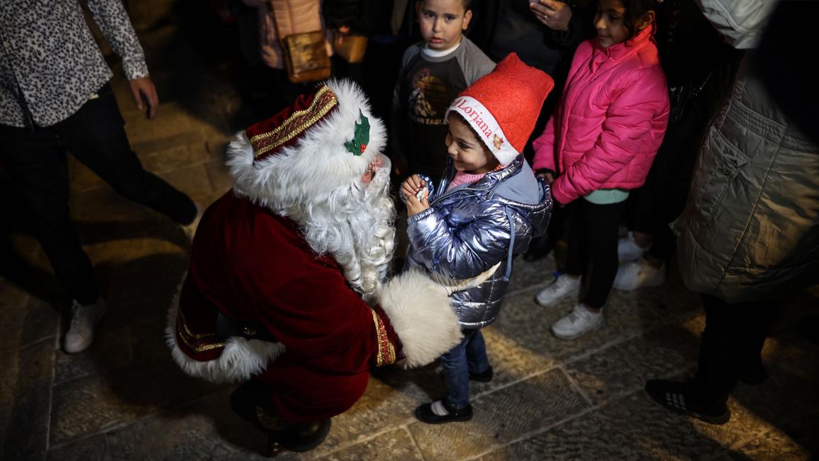 زينة عيد الميلاد في القدس