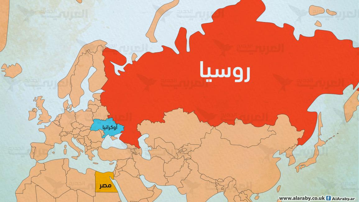 مقالات خريطة مصر وروسيا وأوكرانيا