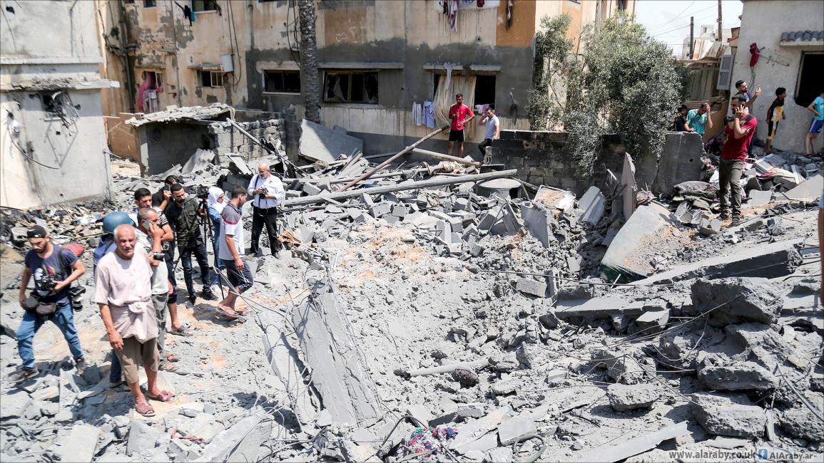 المقاتلات الإسرائيلية تُدمّر منزلين بشكل كامل في غزة