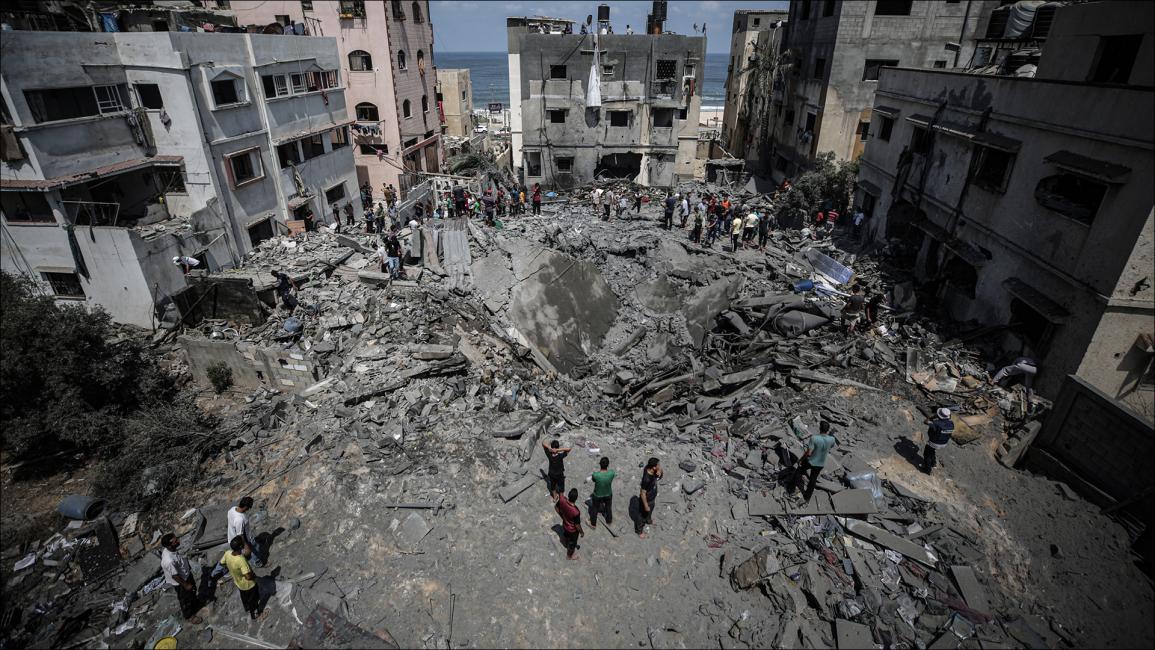 غارة إسرائيلية تُدمّر منزلين بشكل كامل في غزة