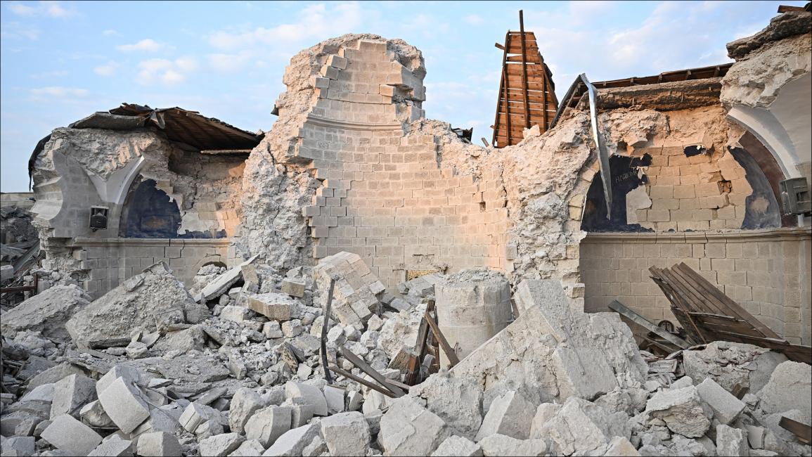 زلزال تركيا يدمر كنيسة الروم الأرثوذكس التاريخية في هاتاي