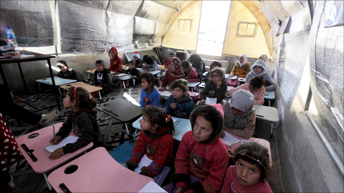 خيام تعليمية.. مدارس ما بعد الزلزال في جنديرس السورية