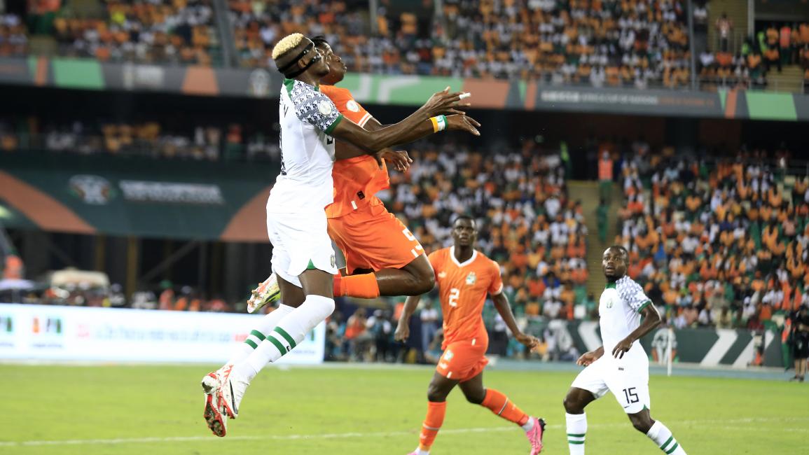 خسر منتخب ساحل العاج أمام نيجيريا (1-0) في الجولة الثانية (يافن غابون/الأناضول) 