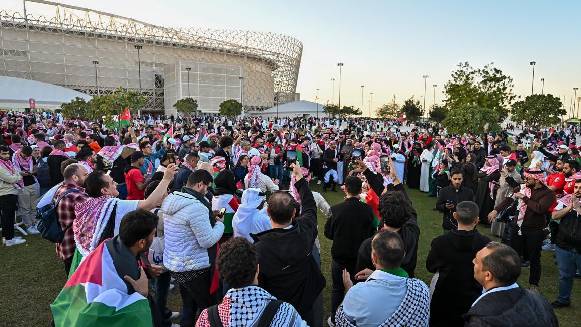 جماهير منتخب الأردن تتواجد بقوة في كأس آسيا 2023 (Getty)