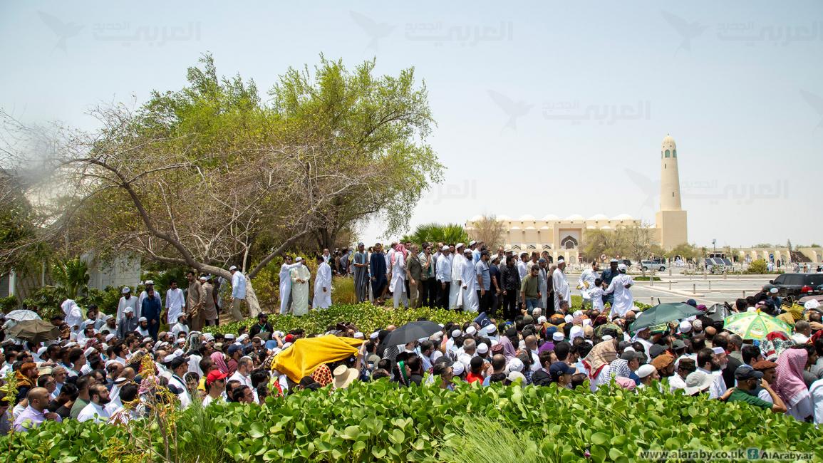 حضور كبير لجنازة الشهيد إسماعيل هنية في قطر رغم درجات الحرارة المرتفعة