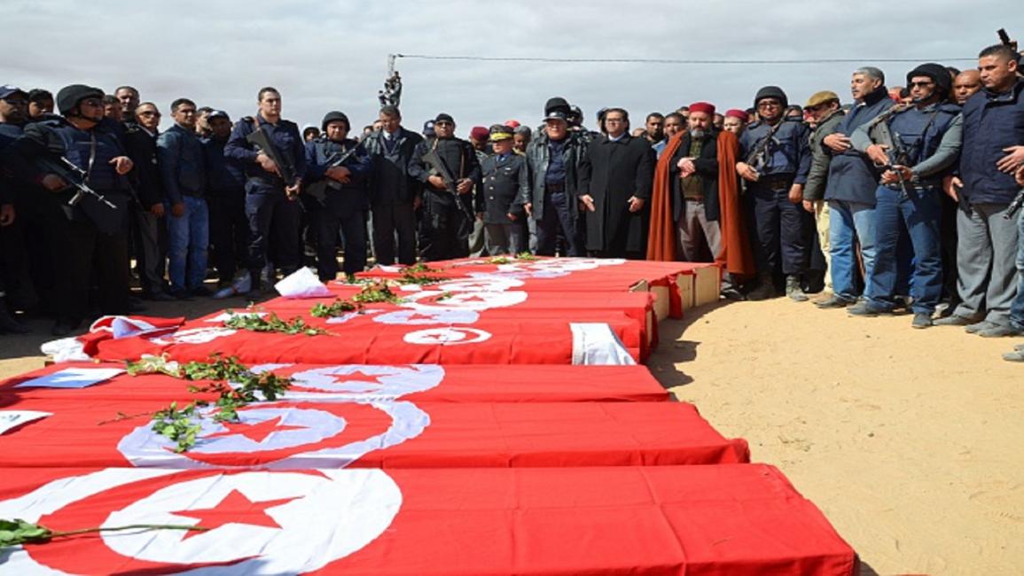 تونس-مجتمع- تشييع شهداء بن قردان-12-3-2016