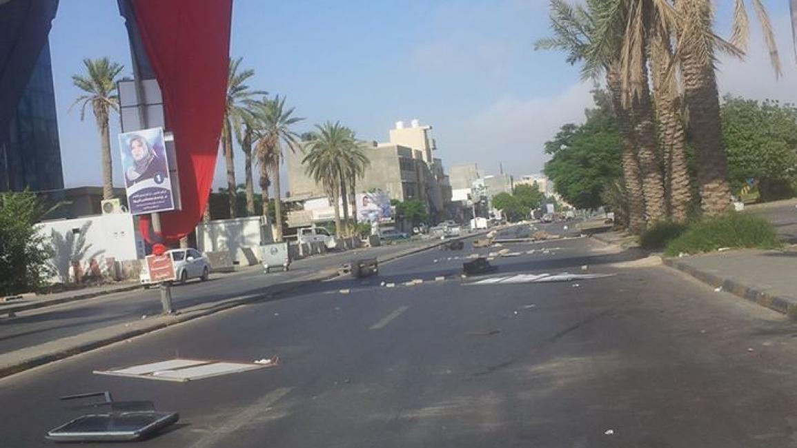 قصف مطار ليبيا (العربي الجديد)