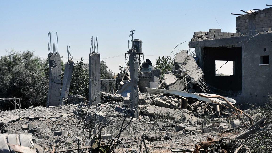 قصف منزل لعائلة الرضيع في شمال غزة