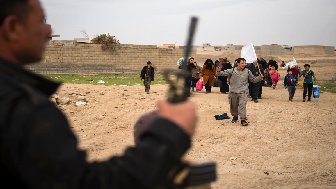 العراق-مجتمع- نازحون هربا من داعش(Odd ANDERSEN- فرانس برس)