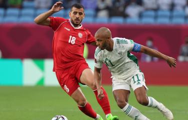 تألق براهيمي مع الجزائر في كأس العرب بقطر عام 2021 (كريم جعفر/Getty)