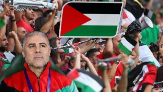 قاد مكرم دبوب منتخب فلسطين لنجاحات كبيرة (العربي الجديد/Getty)