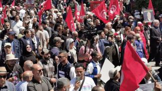 جبهة الخلاص تنظم مسيرة احتجاجية في تونس (إكس)