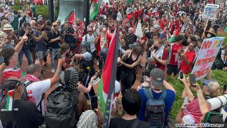 تظاهرات في واشنطن ضد زيارة نتنياهو / 24 يوليو 2024 (العربي الجديد)