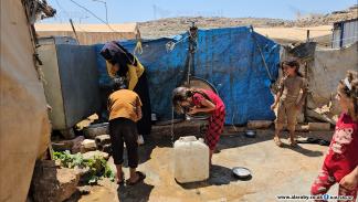أزمة المياه في مخيمات الشمال السوري، يوليو 2024 (العربي الجديد)