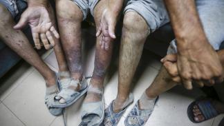 معتقلون فلسطينيون محررون في قطاع غزة - 1 يوليو 2024 (أشرف أبو عمرة/ الأناضول)