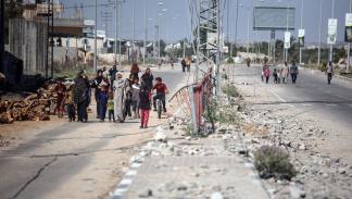 عائلات فلسطينية نازحة في قطاع غزة - 11 يوليو 2024 (مجدي فتحي/ Getty)