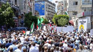 فعاليات اليوم الوطني لنصرة غزة والأسرى في الضفة الغربية، 3 أغسطس 2024 (العربي الجديد)
