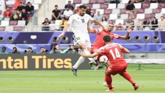 من مواجهة العراق والأردن في كأس آسيا بقطر، 29 يناير 2024 (كوجي واتانابي/Getty)