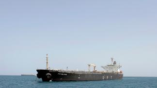 سفينة استولى عليها الحوثيون ترسو قبالة سواحل الحديدة 12 مايو 2024 (Getty)