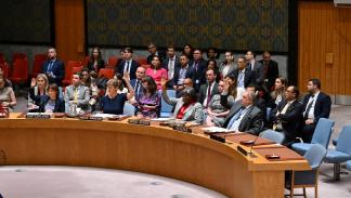 مجلس الأمن يصوت على مشروع قرار بشأن غزة، 10 يونيو 2024 (فرانس برس)
