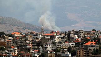 صواريخ من لبنان أصابت منطقة في مزارع شبعا، 21 يونيو 2024 (فرانس برس)