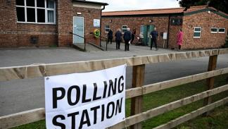 مركز اقتراع في سويربي، شمال إنكلترا، 4 يوليو 2024 (أولي سكارف/Getty)