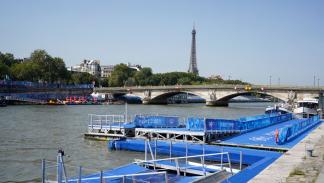 نهر السين في العاصمة الفرنسية باريس، يوليو 2024 (لور بوير/Getty)