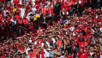 الجماهير التونسية في ملعب الوكرة، نوفمبر 2022 (Getty)