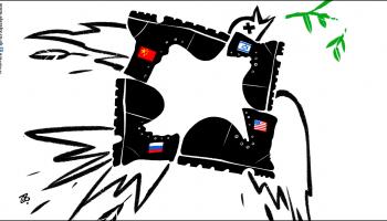 كاريكاتير لا للاحتلال / حجاج