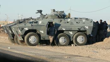  قوات أمن أردنية تنشر مدرعاتها في مدينة معان (فرانس برس)