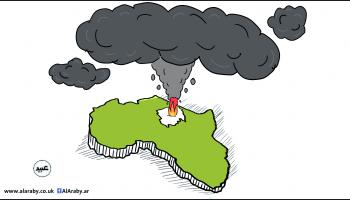 كاريكاتير حرب السودان افريقيا / عبيد