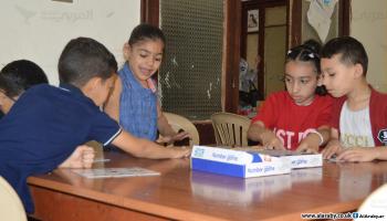 أنشطة ترفيهية لأطفال مخيم عين الحلوة (العربي الجديد)