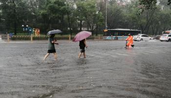 شهدت بكين أعلى معدل لهطول الأمطار هذا العام (Getty) 