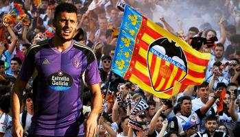 VIGO, SPAIN - FEBRUARY 26: Selim Amallah of Real Valladolid CF looks on during the LaLiga Santander match between RC Celta and Real Valladolid CF at Estadio Abanca Balaidos on February 26, 2023 in Vigo, Spain. (Photo by Jose Manuel Alvarez/Quality Sport Images/Getty Images)