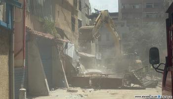 من موقع الضربة الإسرائيلية على الضاحية الجنوبية في بيروت (العربي الجديد)