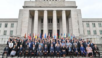 زعماء منطقة المحيط الهادئ يجتمعون مع البرلمانيين اليابانيين / طوكيو 16 يوليو 2024 (إكس)