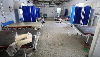 المستشفى المعمداني في مدينة غزة بعد إخلائه - 8 يوليو 2024 (داود أبو الكاس/ الأناضول)