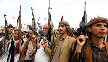 مناصرون للحوثيين خلال تظاهرة في صنعاء، 5 يوليو الحالي (محمد حويس/فرانس برس)