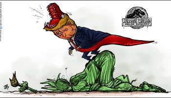 كاريكاتير ترامب يحظى بحصانة / حجاج