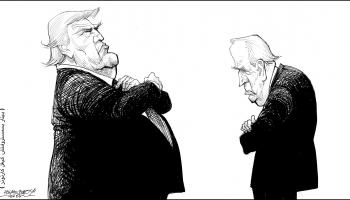 كاريكاتير ترامب بايدن / كيغل